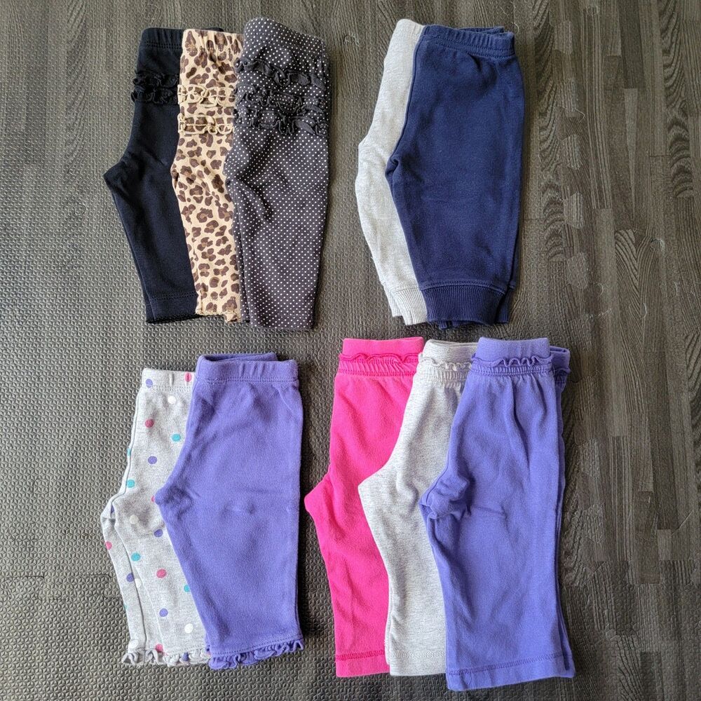 Carter's Pants 10 Piece Bundle Baby Girl Size 3M